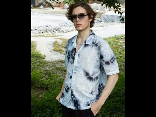 Men Tie & Dye Oversized Fit Shirt (3)