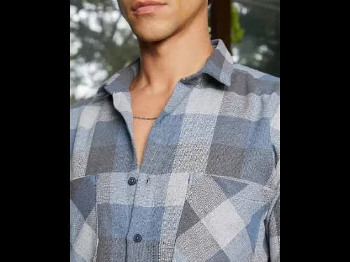 Men Checked Regular Fit Shirt (2)