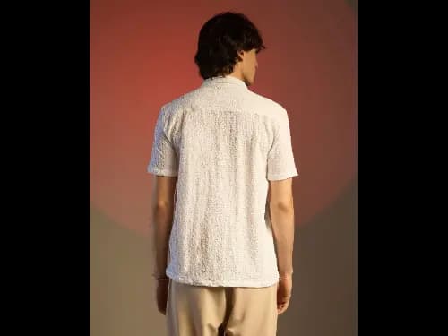 Men Regular Fit Cuban Collar Shirt (3)