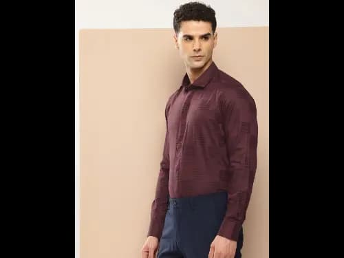 Checked Pure Cotton Formal Shirt (4)