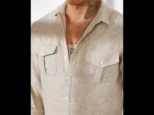 Men Regular Fit Shirt with Flap Pockets (4)