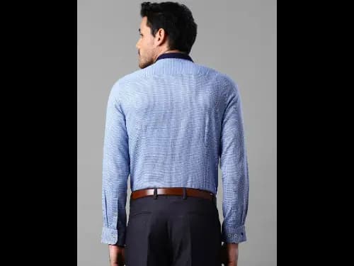 Blue Slim Fit Formal Shirt (5)