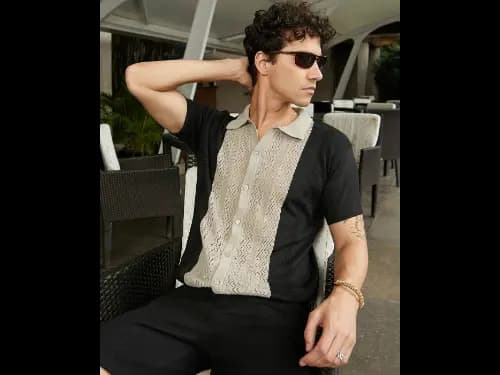 Men Colourblock Regular Fit Shirt
