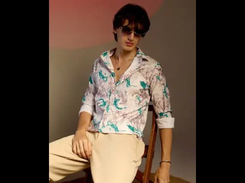 Mens Graphic Regular Fit Shirt (3)