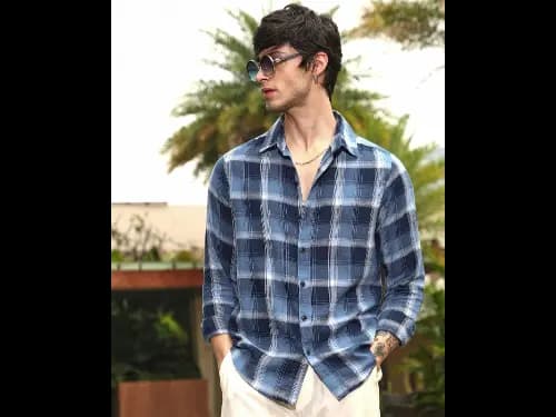 Men Checks Regular Fit Shirt
