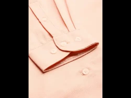 Men Easy Care Orange Solid Pure Cotton Sustainable Formal Shirt (3)