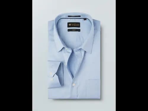 Men Blue Tailored Fit Formal Shirt (2)