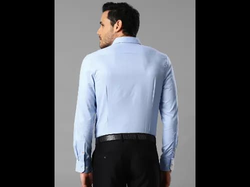Blue Slim Fit Formal Shirt (4)