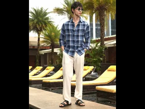 Men Checks Regular Fit Shirt (3)