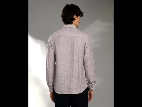 Patterned Regular Fit Shirt with Spread Collar (3)