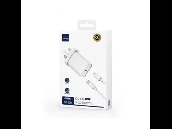 Wiwu WI-U001 Quick 2 In 1 20 PD Fast Charger with 6 Month Warranty (3)