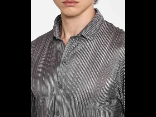 Men Regular Fit Shirt with Spread Collar (3)
