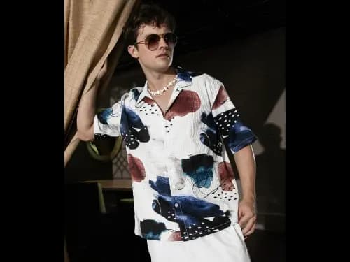 Men Printed Oversized Fit Shirt (2)