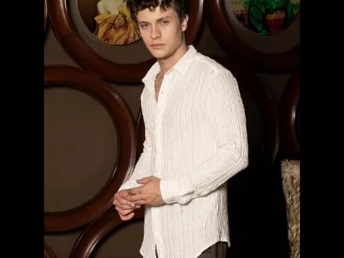Men Embroidered Regular Fit Shirt (2)