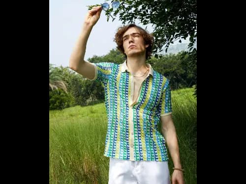 Men Stripes Regular Fit Shirt