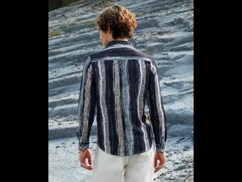 Men Stripes Regular Fit Shirt (3)