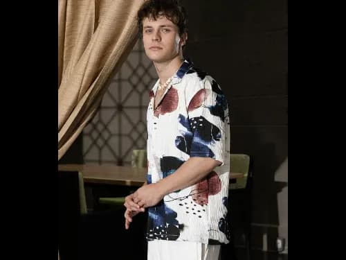 Men Printed Oversized Fit Shirt