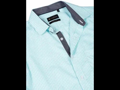 Men Micro Checks Formal Shirt (3)