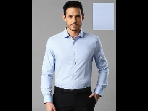 Blue Slim Fit Formal Shirt
