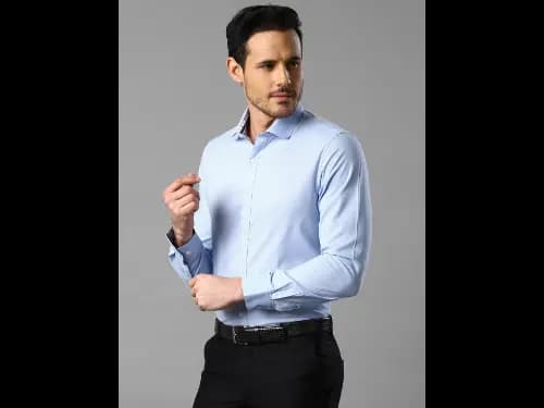 Blue Slim Fit Formal Shirt (3)