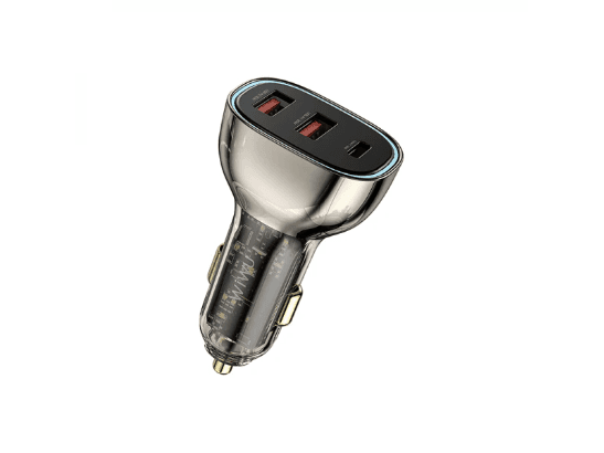 WIWU WI-QC013 90W PD QC KIRSITE GEEK FAST CAR CHARGER DUAL USB TYPE-C – BLACK (2)