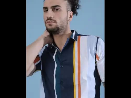 Men Striped Regular Fit Shirt (2)