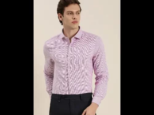 Men Easy Care Red & Blue Checked Formal Shirt (3)