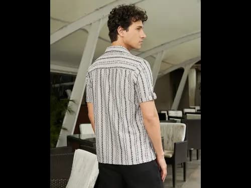 Men Striped Regular Fit Shirt (4)