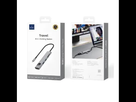 Wiwu WI-HB001 Traveling Series 8 In 1 Docking Station with 6 Month Warranty (4)