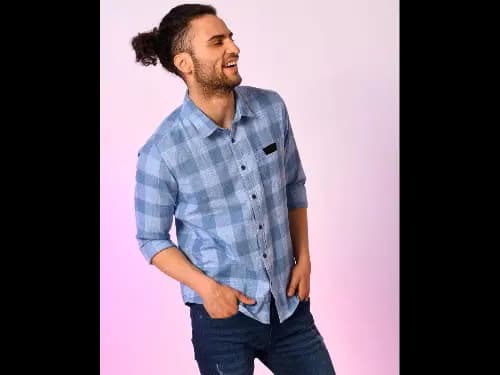 Checked Shirt with Patch Pocket (3)