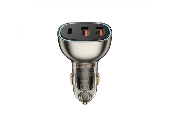 WIWU WI-QC013 90W PD+QC KIRSITE GEEK FAST CAR CHARGER DUAL USB+TYPE-C – BLACK