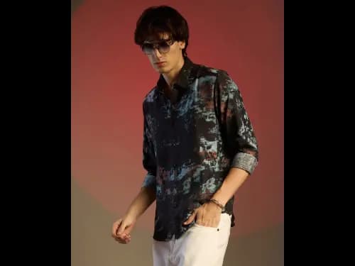 Mens Graphic Regular Fit Shirt (3)