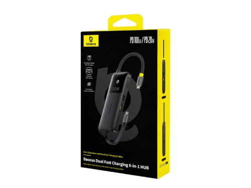 Baseus Dual Fast Charging 6-in-1 HUB - B00070902123-00 (5)