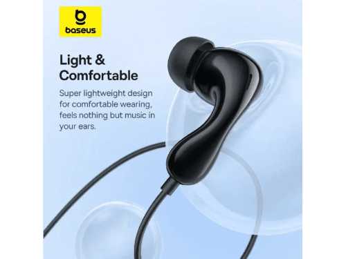 Baseus Encok CZ20 Wired Earphones – Cluster Black - A00171400113-00 - 6 Months Warranty (4)