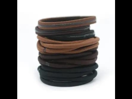 Elastic snag free 18 pcs