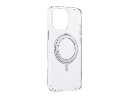Baseus iPhone 16 Pro SkyRing Series 360 Magnetic Phone Case with Stand – Clear - P6016100A201-02