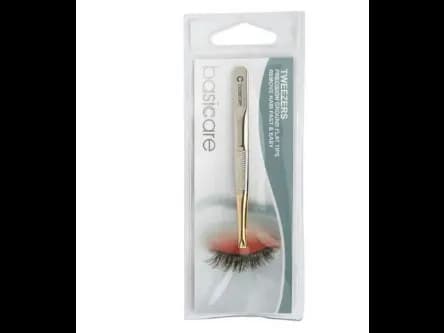 Tweezer- Stainless Steel Gold Flat Tips (3)