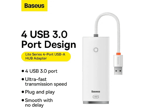 Baseus Lite Series 4-Port USB-A HUB Adapter - WKQX030002 (3)