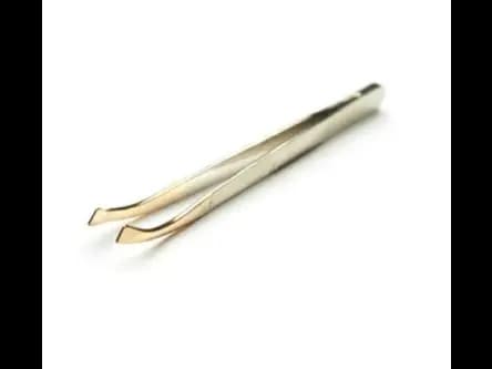 Tweezer- Stainless Steel Gold Slant Tip (2)