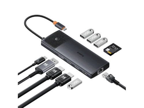 Baseus Metal Gleam Series II 11-in-1 USB HUB Docking-  B00061801123-00 (4)