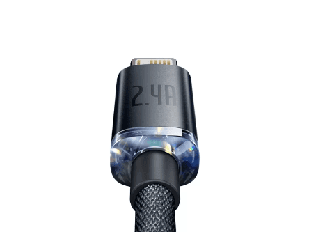 Baseus Crystal Shine Series 2Meter 2.4A USB to iPhone Fast Charging Data Cable - CAJY000101 (3)