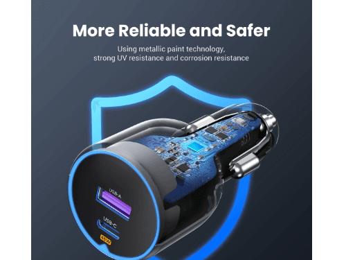 UGREEN 63W Type-C USB Fast Car Charger – EC701 - 35023 (2)