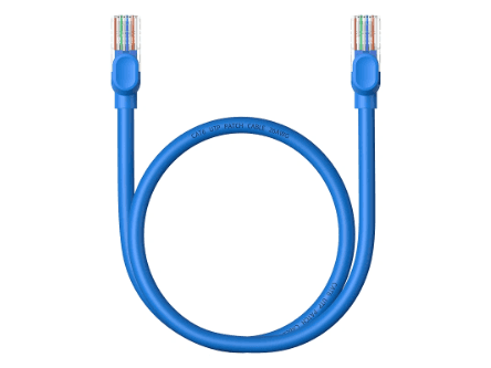 Baseus CAT 6 – 0.5 Meter High Speed Gigabit Ethernet Cable (Round Cable) – Galaxy Blue - B00133204311-00