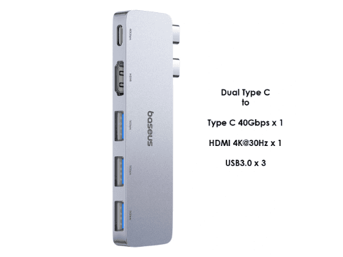 Baseus UltraJoy Series 5-Port HUB - B00052801811-04