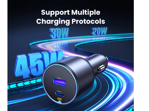 UGREEN 63W Type-C USB Fast Car Charger – EC701 - 35023 (4)