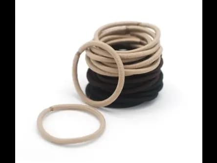 Elastic mix with brown & black 24pcs