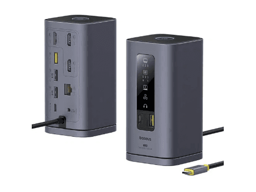 Baseus Spacemate Series 11-in-1 (MAC) Three Screen Docking Station - B00568101813-01 (3)