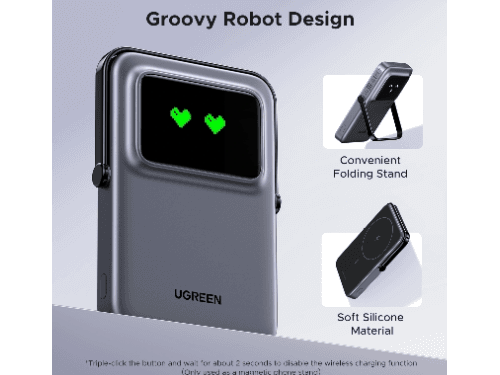 UGREEN 5000mAh Magnetic Wireless Power Bank – PB571 - 35605B (6)