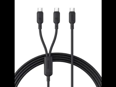 Baseus New Pudding Series 1.5Meter 100W Type-C to Dual Type-C Fast Charging Cable - P10377701111-00