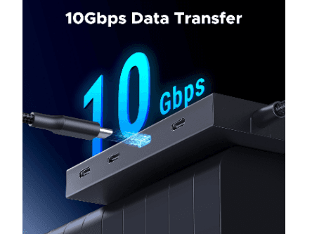 UGREEN 5-in-1 Type-c to 4 x Type-C 3.2 Gen2 speed up to 10Gpbs With PD Hub – CM806 - 55334 (6)